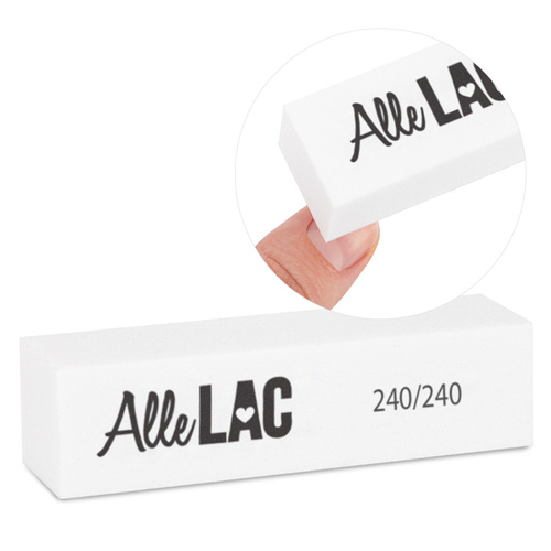 Bloczek blok polerski AlleLac 240/240 Standard biały 1 szt