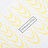 Gradientowe naklejki wodne na paznokcie/ French/ Ombre/Francuska linia uśmiechu 34szt żółte STZ52