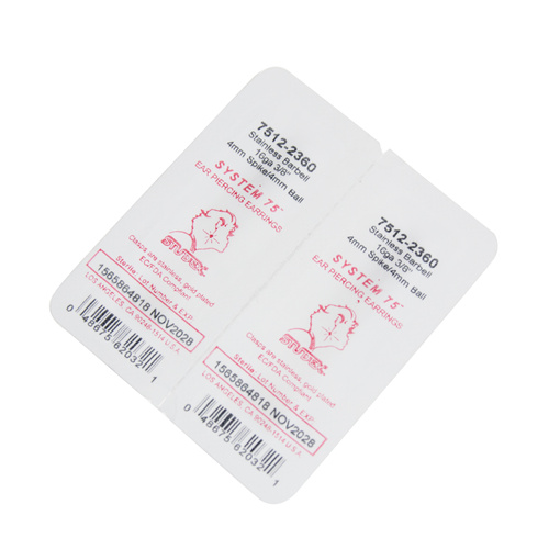 KOLCZYKI - STUDEX-SYSTEM 75 - sztanga ze stożkiem kolor srebrny 7512-2360