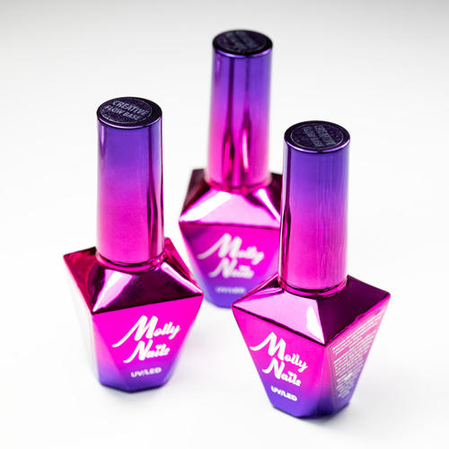 Creative Flow Base - kreatywna baza do efektu topniejących miękkich liter wzorów Molly Nails HEMA/Di-HEMA free 10 g