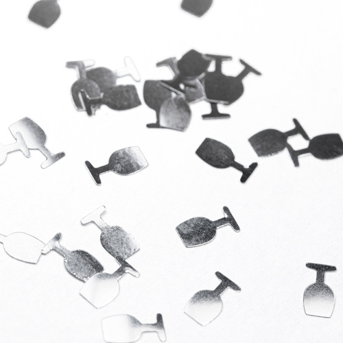 Ozdoba do paznokci kieliszki srebrne holo Molly Nails 2g