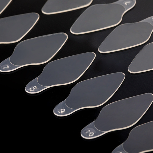 Samoprzylepne silikonowe formy do Dual Form owal krótki ST012-2 MollyLac 24 szt.