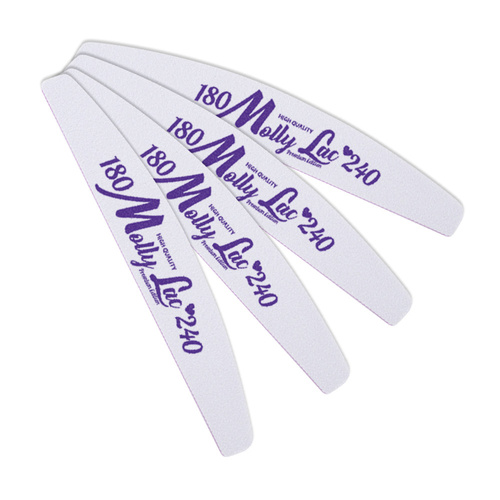 Pilnik do paznokci Bezpieczny Pakiet MollyLac łódka fioletowy środek 180/240 CU-05  Best Quality