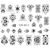 Naklejki wodne do paznokci geometryczne YZW-B012
