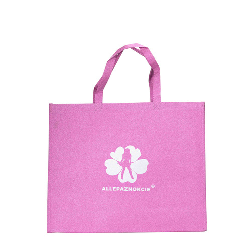 Torba na zakupy różowa Allepaznokcie
