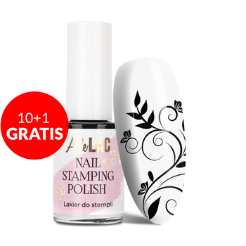 10+1gratis Lakier do stempli i stampingu AlleLac Nail Stamping Polish czarny black 7ml