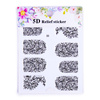 Naklejki biżuteryjne 5D samoprzylepne wypukłe akrylowe wzory ornamenty Nr 33