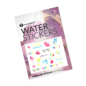 Naklejki wodne do paznokci wakacyjne BN-1695