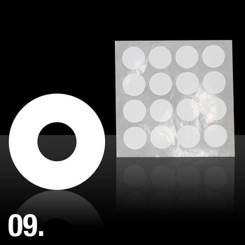 Szablony do malowania frencha/wzorów naklejka Nr 9 16szt.