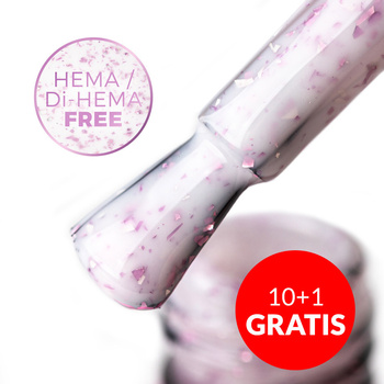 10+1gratis Mleczna baza kauczukowa Flakes Rubber Base Milk&Purple MollyLac HEMA Free 10 g