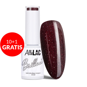 10+1gratis Lakier hybrydowy AlleLac Brillant HEMA/Di-HEMA Free 5g Nr 139