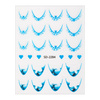 Naklejki samoprzylepne na paznokcie 5D/ French/ Francuska linia uśmiechu 20szt blue SD-2284