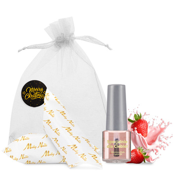 Oliwka okazjonalna do skórek i paznokci o zapachu Strawberry Shake z krówkami w ozdobnym woreczku 5ml