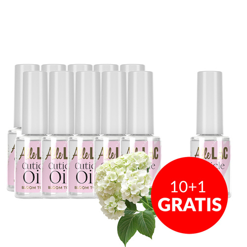 10+1gratis Oliwka do skórek AlleLac o zapachu Bloom Touch 7 ml