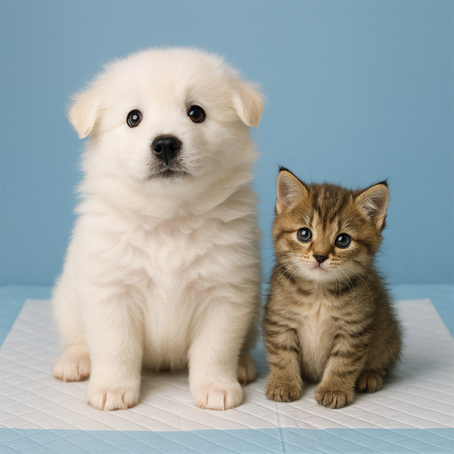 Podkłady mata maty chłonne dla psa nauka sikania higiena czystość AlleMed 100 szt. 40x60 cm niebieskie