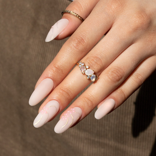 Lakier hybrydowy Molly Nails French Manicure Delicate Brown HEMA/Di-HEMA Free 8g Nr 132