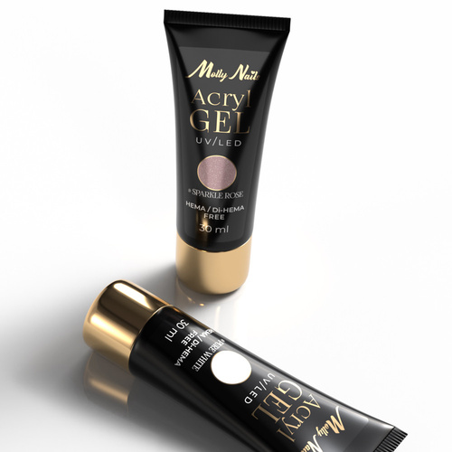 Akrylożel Polygel żel budujący do przedłużania AcrylGel Molly Nails HEMA/Di-HEMA Free Beige Goddess 30 ml