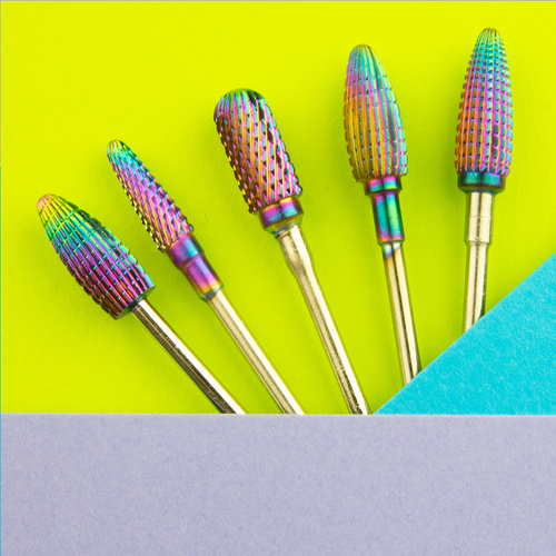 Profesjonalny frez kobaltowo wolframowy tęczowy model Small cone bit M 3/32" Nr 8