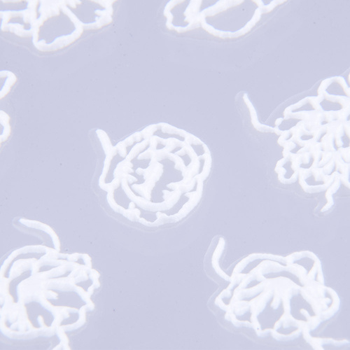 Naklejki biżuteryjne 5D samoprzylepne wypukłe akrylowe kwiaty Z-D3062