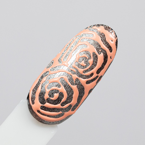 10+1gratis Creative Flow Color Gel  - kreatywny NailArt żel do efektu topniejących, miękkich wzorów Molly Nails Peach Milk HEMA/Di-HEMA free 5 g