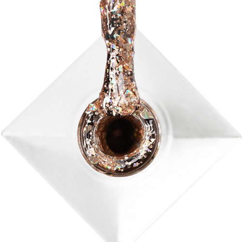 Lakier hybrydowy Molly Nails Crushed Diamonds Lady in Gold HEMA/Di-HEMA Free 8g Nr 535