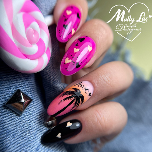 Jack Top MollyLac no wipe z drobiną Black 10g