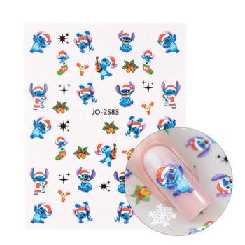 Naklejki do paznokci samoprzylepne świąteczne stitch Molly Nails JO-2583