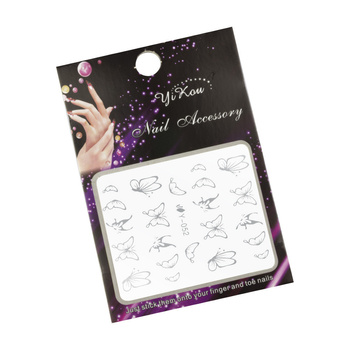 Naklejki wodne do paznokci motyle Y-052