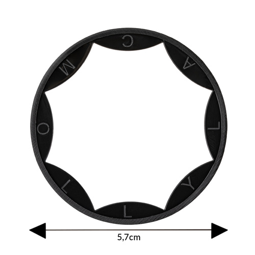 Obręcz na słoik do wycierania pędzla i przeciw wylewaniu się żelu Safety Ring 2 in 1 MollyLac 50 ml