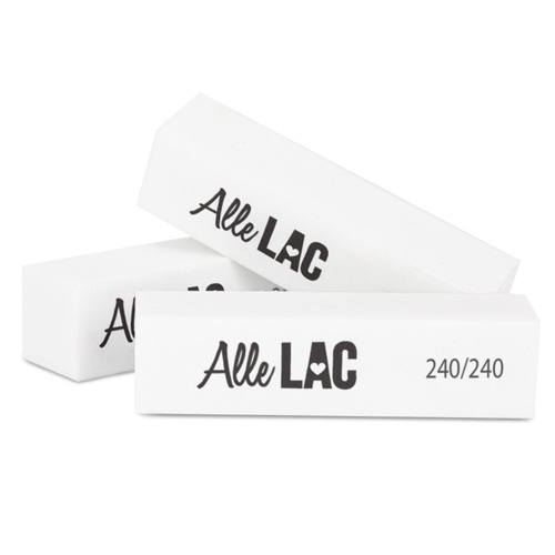 Bloczek blok polerski AlleLac 240/240 Standard biały 1 szt