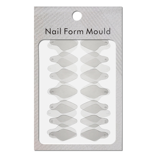 Samoprzylepne silikonowe formy do Dual Form owal krótki ST012-2 MollyLac 24 szt.