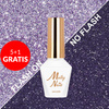 5+1gratis Lakier hybrydowy Molly Nails Flashing Lights 3 Queencess HEMA/Di-HEMA Free 8g Nr 615