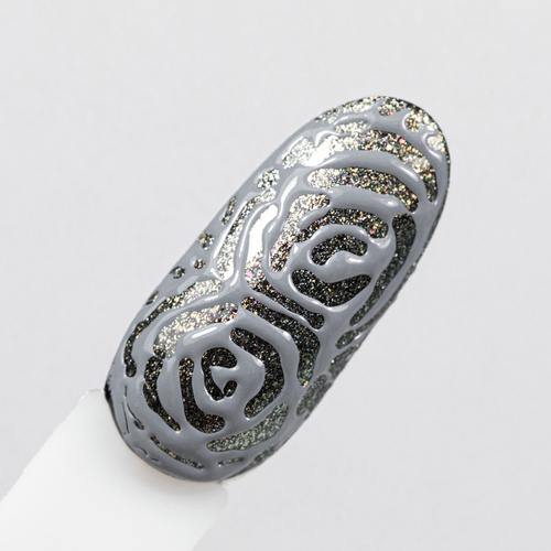 Creative Flow Color Gel  - kreatywny NailArt żel do efektu topniejących, miękkich wzorów Molly Nails Stone Grey HEMA/Di-HEMA free 5 g