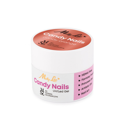 Żel do zdobień Candy Nails Candy Orange by Monika Szlósarczyk MollyLac HEMA/Di-HEMA Free 5g