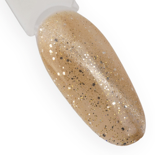 Magnetyczny lakier hybrydowy z efektem kociego oka Cat Eye Foxy Eyes Golden MollyLac 10g Nr 555