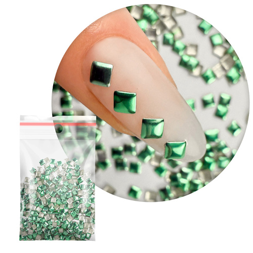 ShinePins gładkie ćwieki błyskotki ozdoby do paznokci kwadratowe large NTN Premium Nr 10 5g