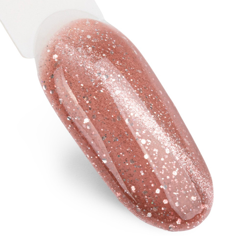 Magnetyczny lakier hybrydowy z efektem kociego oka Cat Eye Foxy Eyes Radiant Brown MollyLac 10g Nr 553