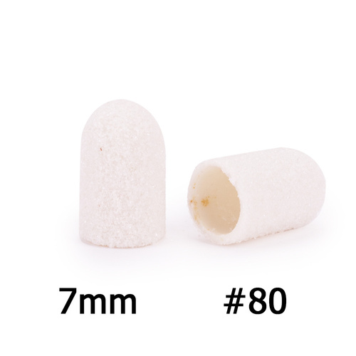 Kapturki do pedicure 7 mm gradacja 80 10 szt ABS Podo AlleMed Biały White