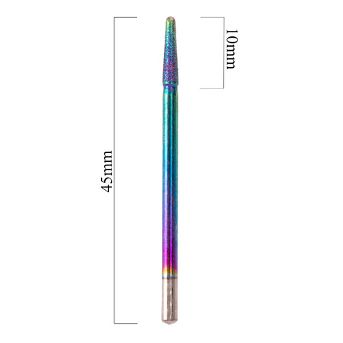 Frez diamentowy Unicorn tęczowy wąski Nr 22