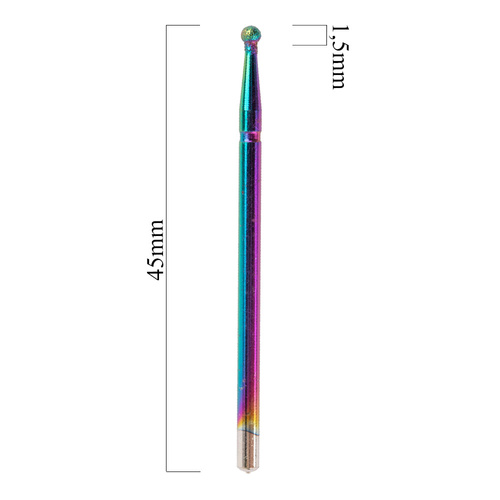 Frez diamentowy Unicorn tęczowy kulka ball Nr 14