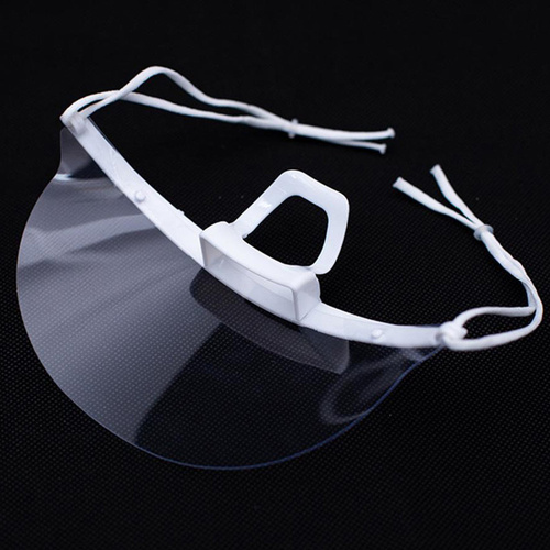 Mini przyłbica ochronna na brodę do zabiegów wielokrotnego użytku biała 1 szt