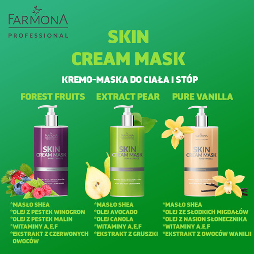 Kremo-maska do ciała i stóp Farmona Skin Cream Mask Pure Vanilla 500 ml