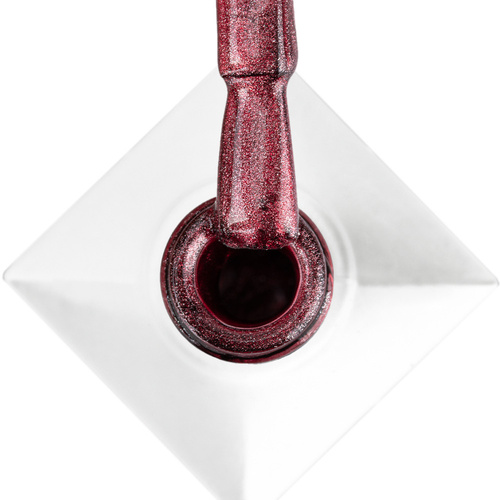 5+1gratis Lakier hybrydowy LED/UV Gel Polish Reds Cat Eye Red Nr 230 Molly Nails HEMA/Di-HEMA Free 8g