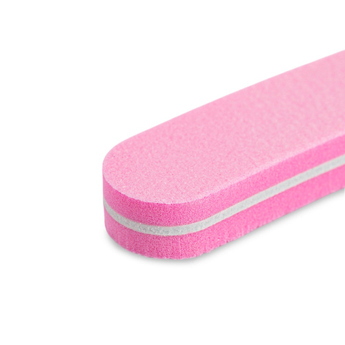 Pilnik polerka do paznokci banan gradacja 100/180 jasno różowy