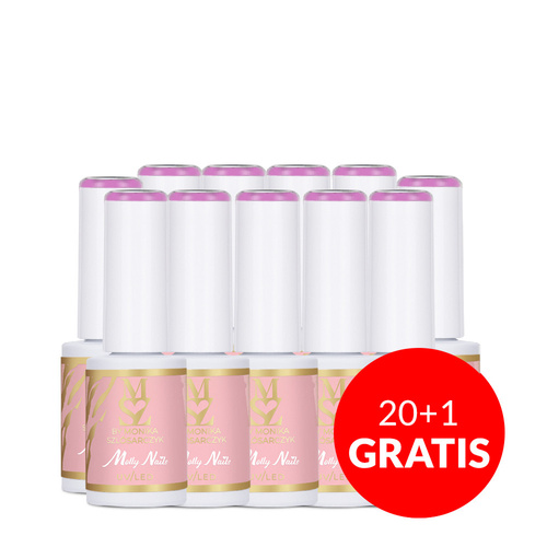 20+1gratis Lakier hybrydowy Molly Nails @Summer Love by Monika Szlósarczyk HEMA/Di-HEMA Free 7g Nr 10