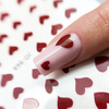Naklejki do paznokci cienkie samoprzylepne serduszka JO-968