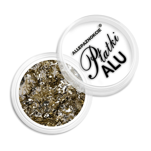 Pyłek do paznokci metaliczne Płatki Alu Allepaznokcie 0,2 g Nr 10