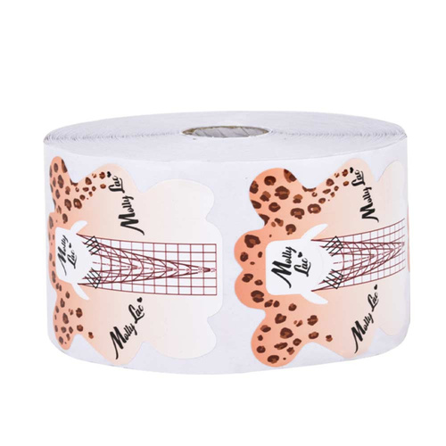 Szablony formy do paznokci MollyLac panterka 500 szt