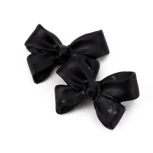 Ozdoby do paznokci kokardki 3D Molly Nails czarne 100 szt