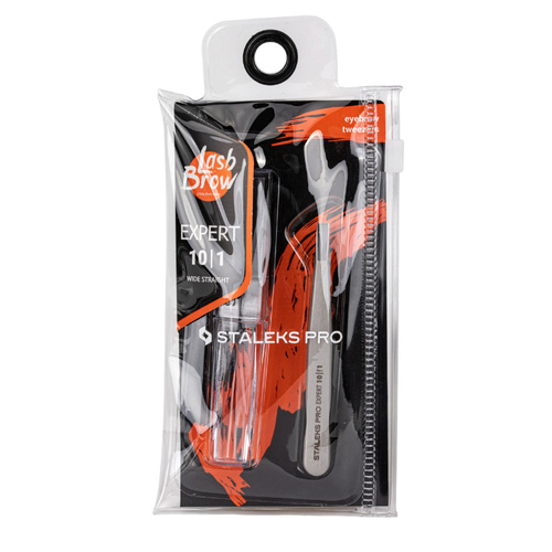 Pęseta do brwi szeroka prosta Staleks Expert 10 TYPE 1